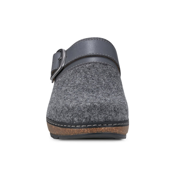 Earth Shoes Kulla Slip-on Round Toe Casual Clogs Medium Gray