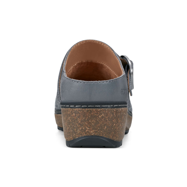 Earth Shoes Kulla Slip-on Round Toe Casual Clogs Medium Gray