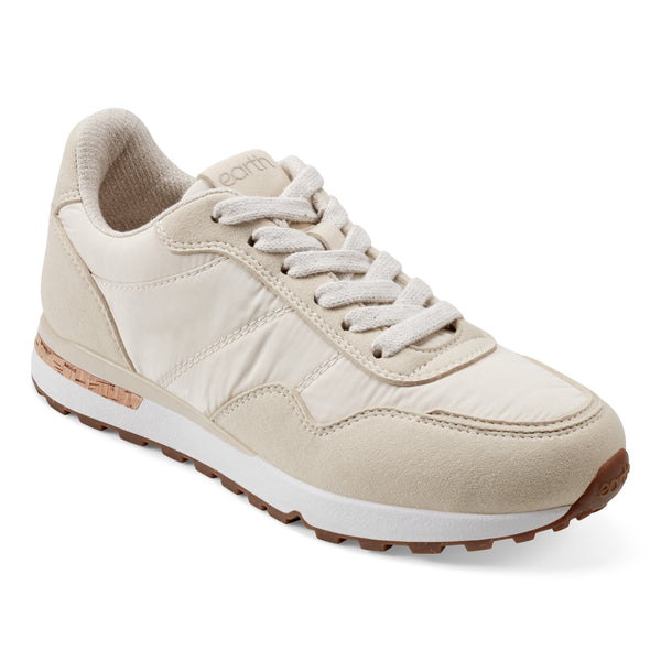 Earth Shoes Maren Casual Lace-Up Sneakers Light Natural