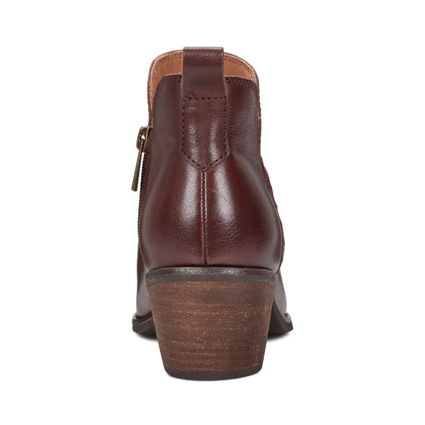 Earth Shoes Marisole Block Heel Slip-on Casual Booties Dark Brown