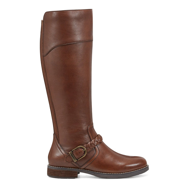 earth shoes Mira Round Toe High Shaft Casual Boots Medium Brown