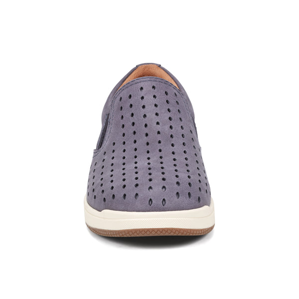 Earth Shoes Nel Laser Cut Round Toe Casual Slip-on Sneakers Blue