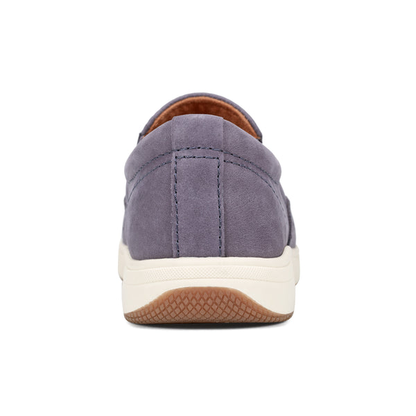 Earth Shoes Nel Laser Cut Round Toe Casual Slip-on Sneakers Blue