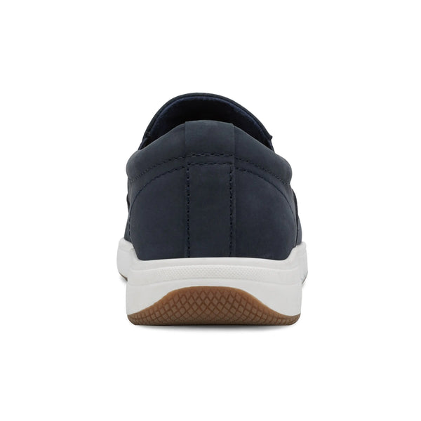 Earth Shoes Nel Laser Cut Round Toe Casual Slip-on Sneakers Dark Blue