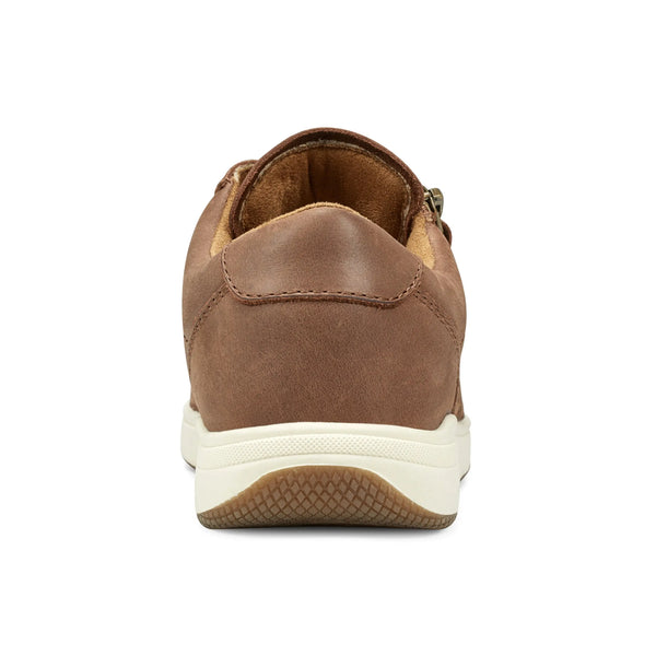 Earth Shoes Netta Round Toe Casual Lace-up Sneakers Dark Natural