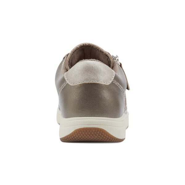 Earth Shoes Netta Round Toe Casual Lace-up Sneakers Gold