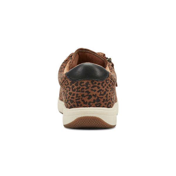 Earth Shoes Netta Round Toe Casual Lace-up Sneakers Leopard