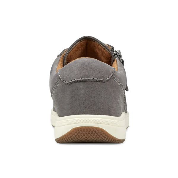 Earth Shoes Netta Round Toe Casual Lace-up Sneakers Medium Gray