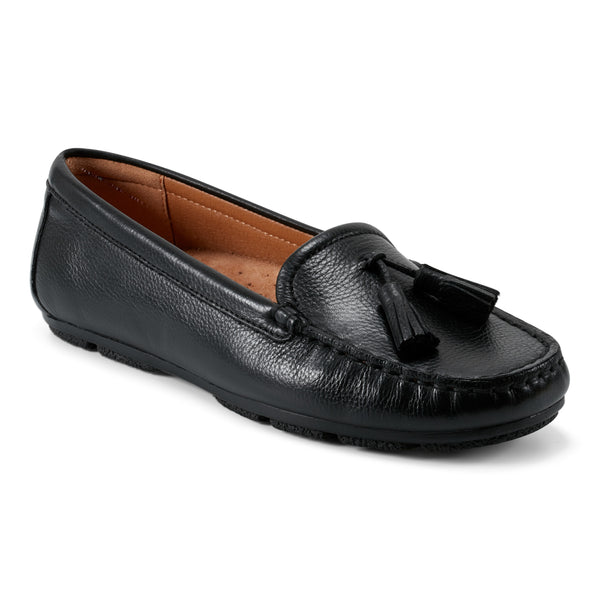 Earth Shoes Raquel Slip-on Casual Flat Tassel Loafers Black