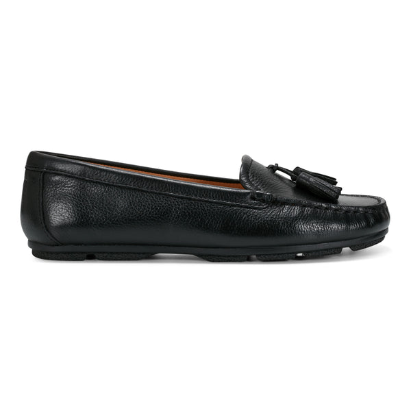 earth shoes Raquel Slip-on Casual Flat Tassel Loafers Black
