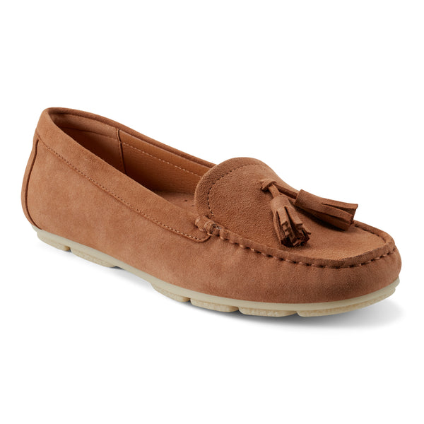 Earth Shoes Raquel Slip-on Casual Flat Tassel Loafers Medium Natural