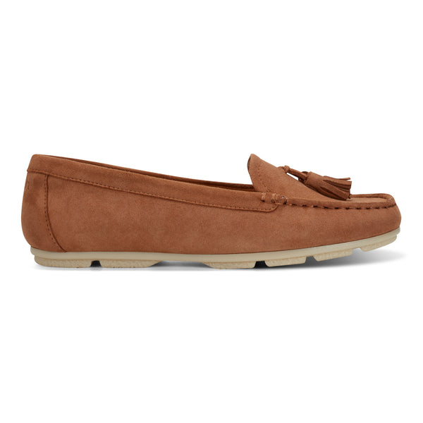 earth shoes Raquel Slip-on Casual Flat Tassel Loafers Medium Natural