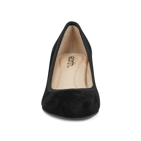 Earth Shoes Rellia Slip-on Almond Toe Dress Ballet Pumps Black