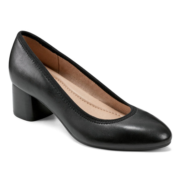 Earth Shoes Rellia Slip-on Almond Toe Dress Ballet Pumps Black