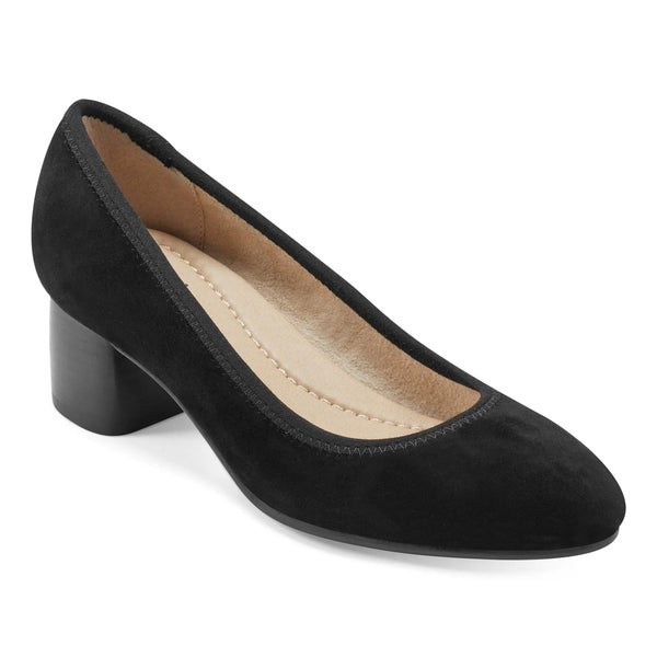Earth Shoes Rellia Slip-on Almond Toe Dress Ballet Pumps Black