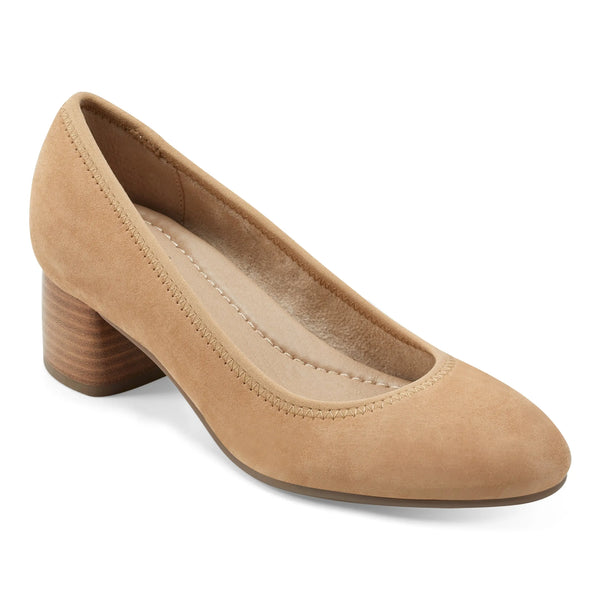Earth Shoes Rellia Slip-on Almond Toe Dress Ballet Pumps Light Natural