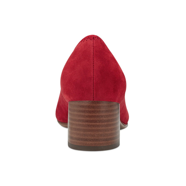 Earth Shoes Rellia Slip-on Almond Toe Dress Ballet Pumps Medium Red