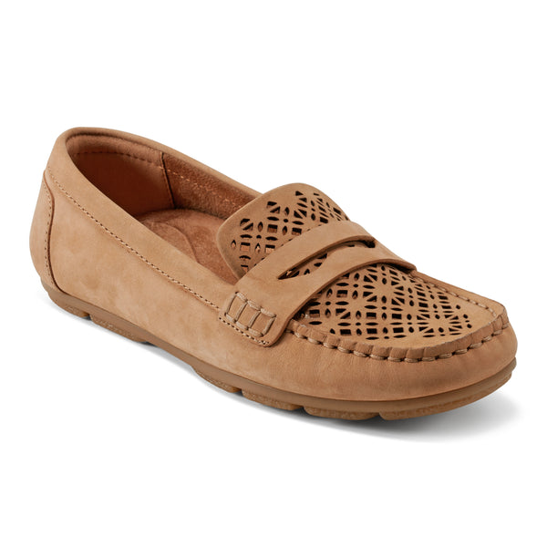Earth Shoes Remi Almond Toe Slip-on Casual Flat Loafers Light Natural
