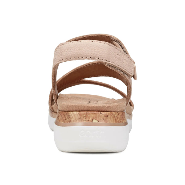 Earth Shoes Roni Casual Strappy Flat Sandals Light Natural