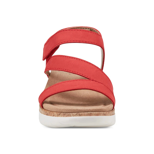 Earth Shoes Roni Casual Strappy Flat Sandals Medium Red