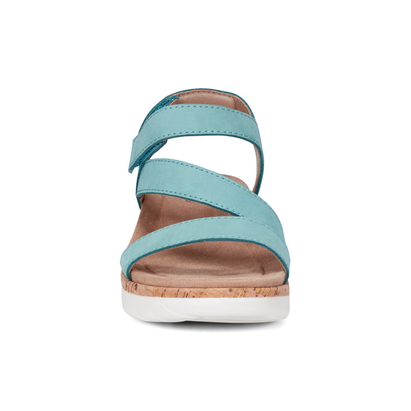 Earth Shoes Roni Casual Strappy Flat Sandals Turquoise