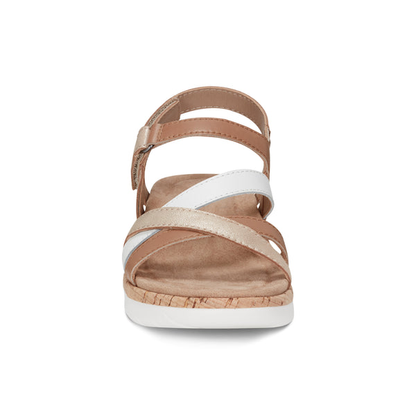 Earth Shoes Rosie Open Toe Strappy Flat Casual Sandals Natural Multi