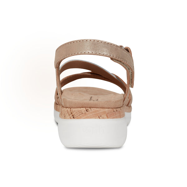 Earth Shoes Rosie Open Toe Strappy Flat Casual Sandals Natural Multi