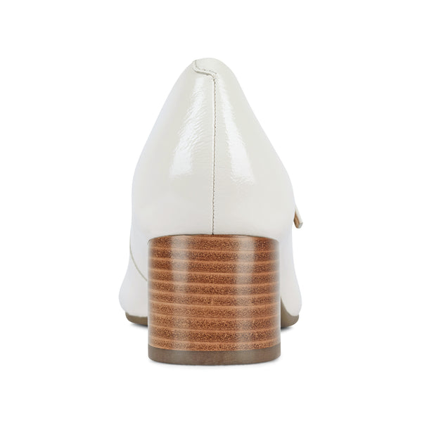 Earth Shoes Rumer Mary Jane Block Heel Dress Pumps Ivory