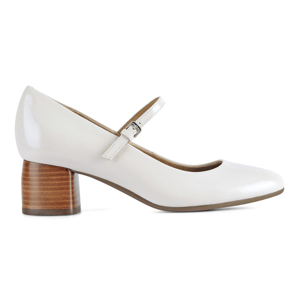 earth shoes Rumer Mary Jane Block Heel Dress Pumps Ivory