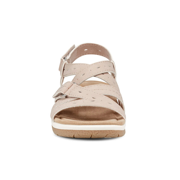 Earth Shoes Samsin Round Toe Strappy Casual Flat Sandals Light Pink