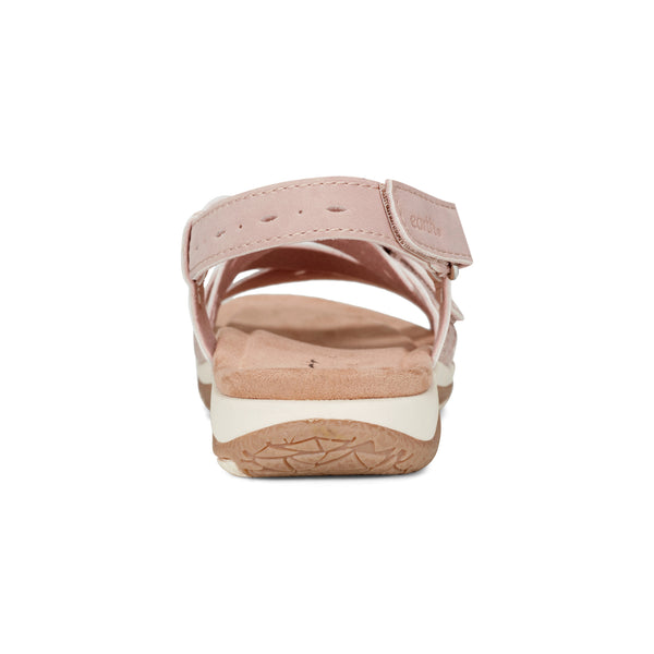 Earth Shoes Samsin Round Toe Strappy Casual Flat Sandals Pink