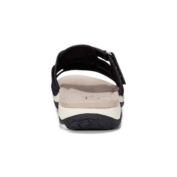 Earth Shoes Sinci Square Toe Slip-on Casual Sandals Black