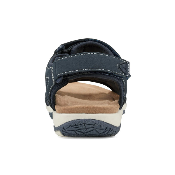 Earth Shoes Skylar Round Toe Lightweight Casual Flat Sandals Dark Blue
