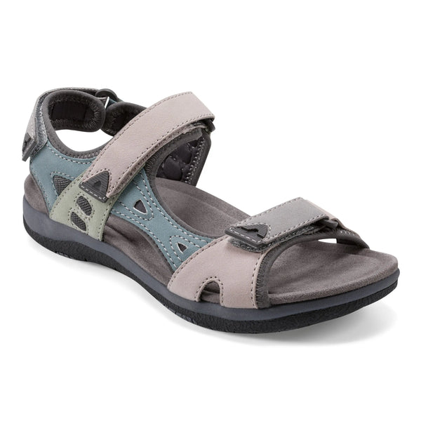 Earth Shoes Skylar Round Toe Lightweight Casual Flat Sandals Light Purple