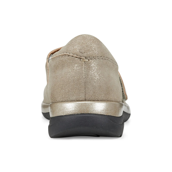 Earth Shoes Tose Lug Sole Square Toe Casual Ballet Flats Gold