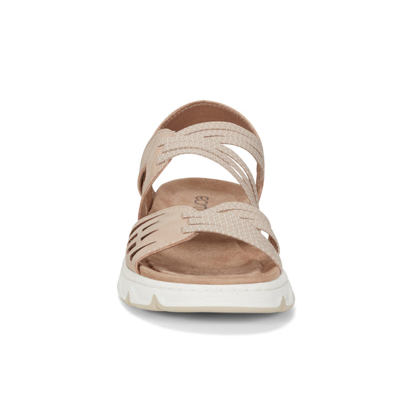 Earth Shoes Vernon Strappy Slingback Casual Flat Sandals Light Natural