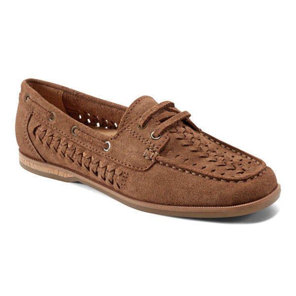 Earth Shoes Wishing Almond Toe Slip-on Flat Casual Loafers Brown