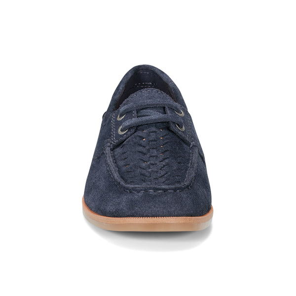 Earth Shoes Wishing Almond Toe Slip-on Flat Casual Loafers Dark Blue