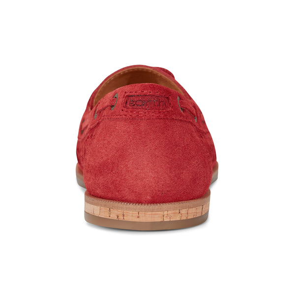 Earth Shoes Wishing Almond Toe Slip-on Flat Casual Loafers Light Red
