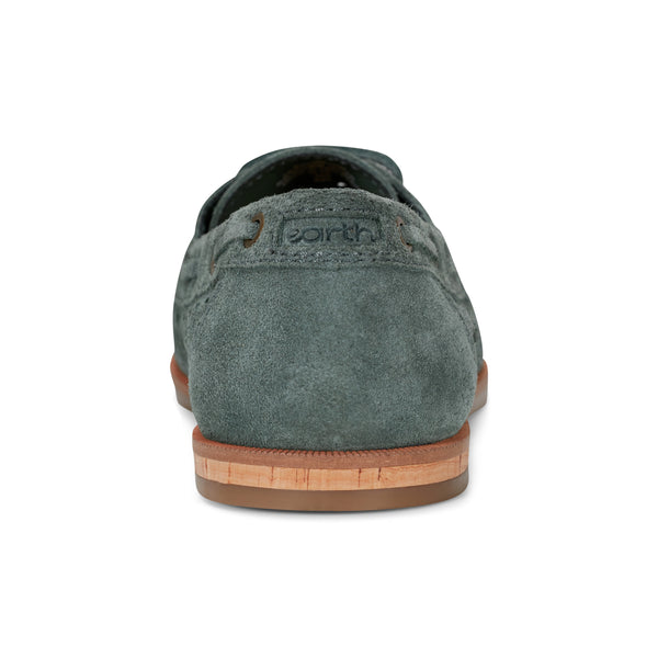 Earth Shoes Wishing Almond Toe Slip-on Flat Casual Loafers Medium Green