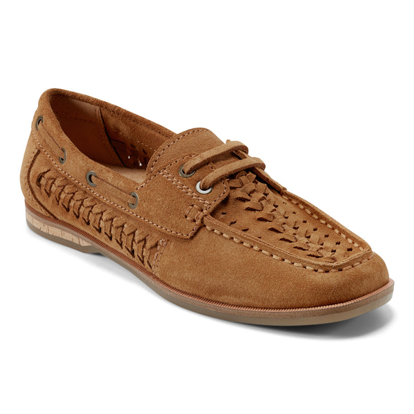 Earth Shoes Wishing Almond Toe Slip-on Flat Casual Loafers Medium Natural