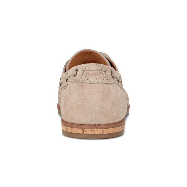 Earth Shoes Wishing Almond Toe Slip-on Flat Casual Loafers Taupe