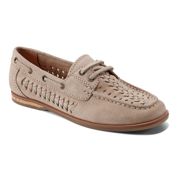Earth Shoes Wishing Almond Toe Slip-on Flat Casual Loafers Taupe