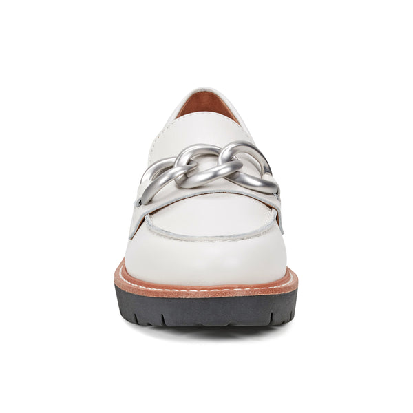 Earth Shoes Zalor Round Toe Lug Sole Casual Slip-on Loafers Ivory