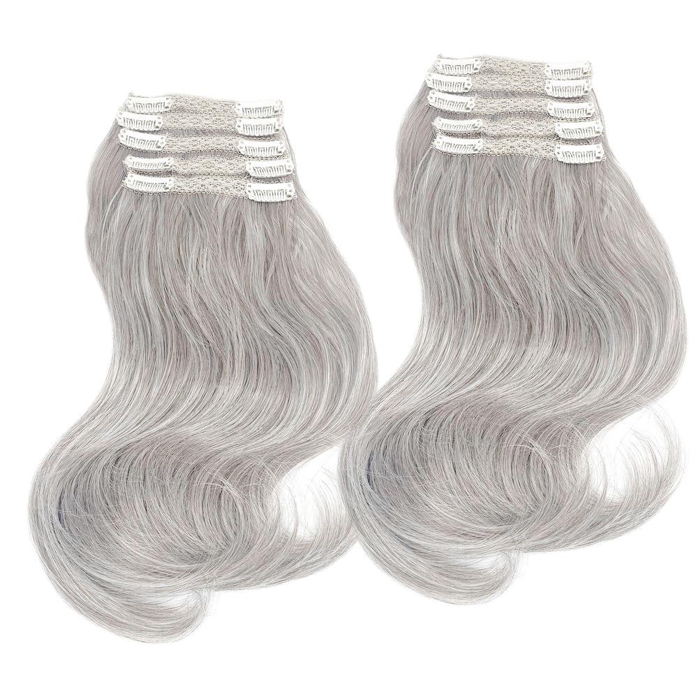 Easilocks 12" 10 Clip In HD Added Volume Side Pieces Light Grey
