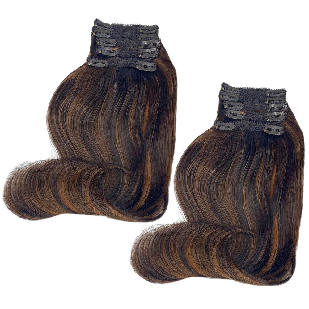 Easilocks 12" 10 Clip In HD Added Volume Side Pieces Light Grey