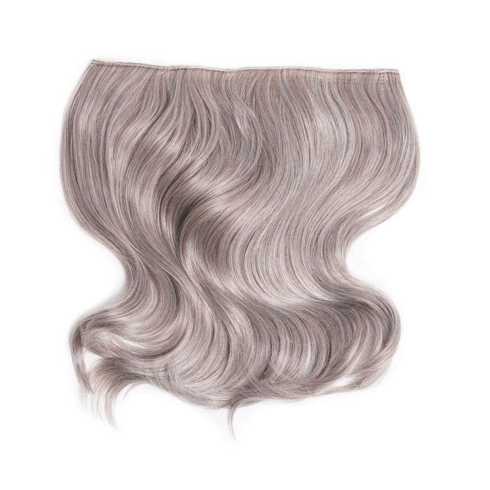 Easilocks 16" Clip In Bouncy HD Fibre Hair Piece Light Grey