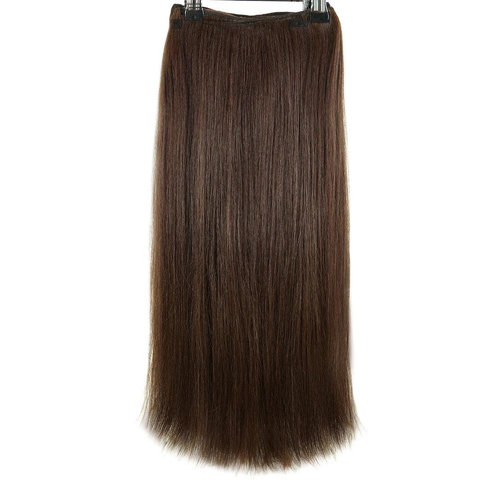 Easilocks Clip In 20" Weft Human Hair Extensions Darkest Brown/Dark Chocolate
