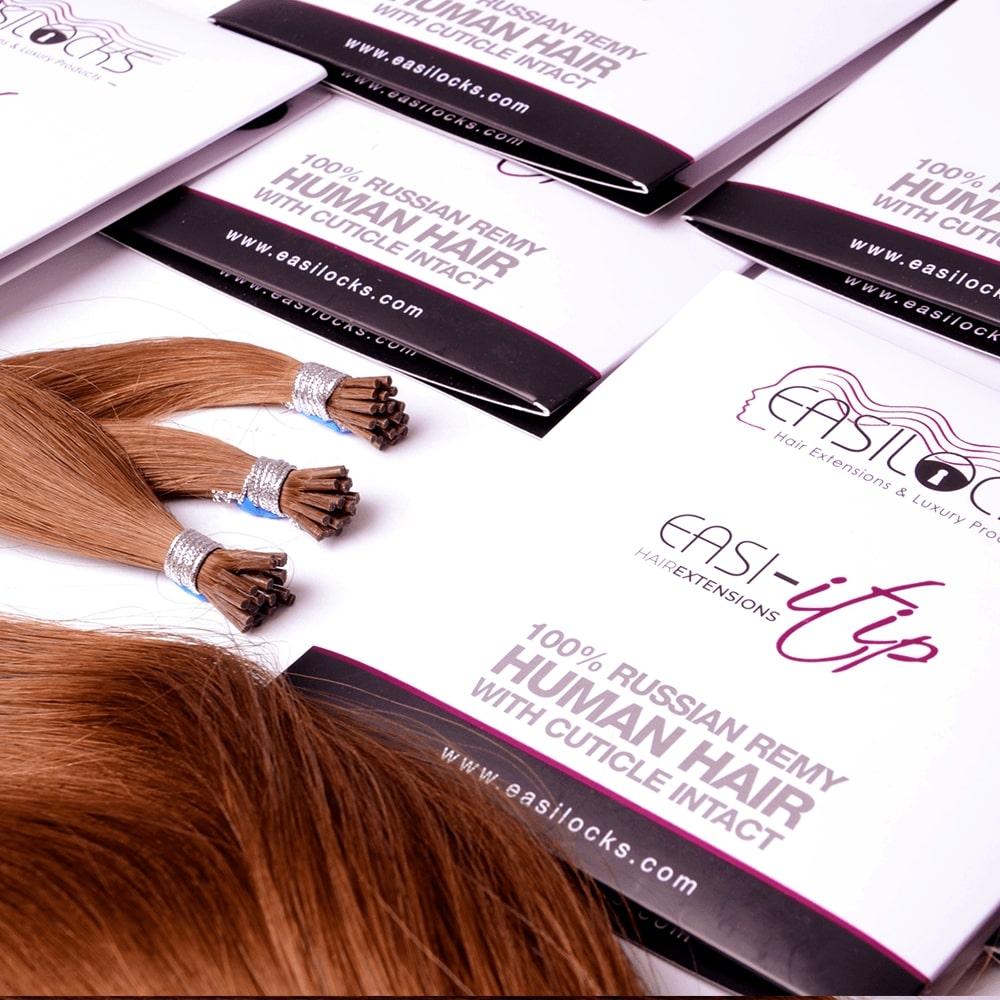 Easilocks Easi-iTips Professional Hair Extensions 14 Inch Badass Bronde