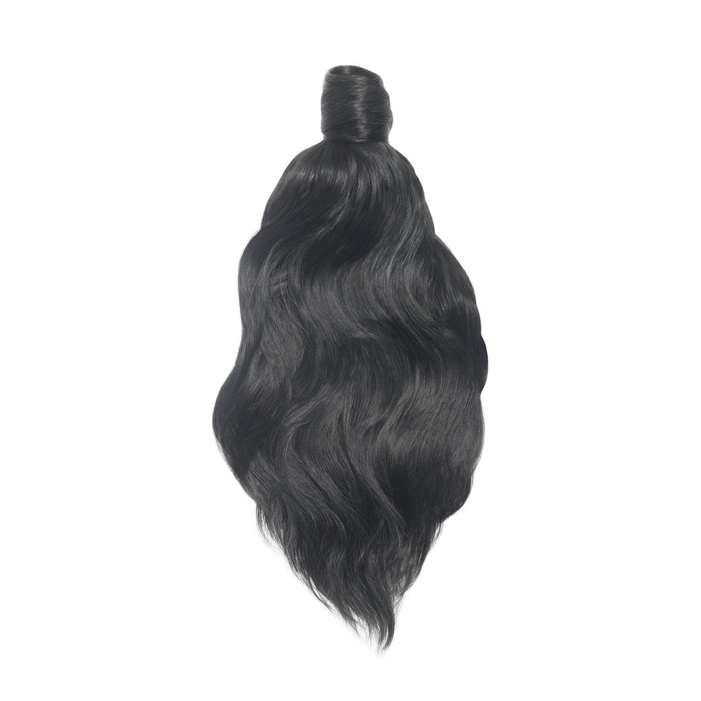 Easilocks 14 Inches Wavy Ponytail Ash Blonde